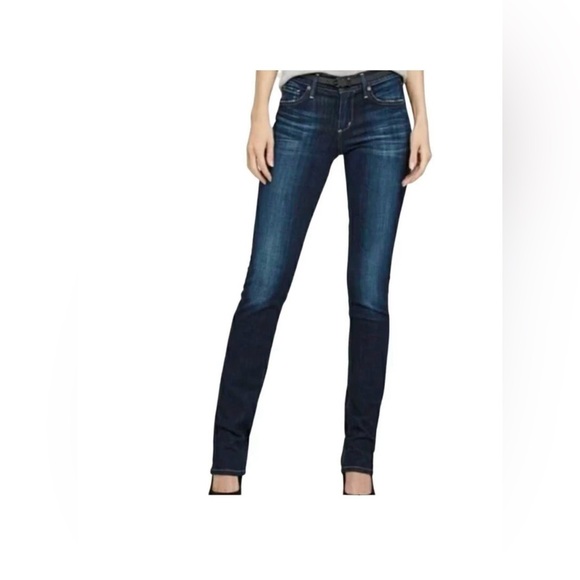 Citizens Of Humanity LA ‘Ava’ Low Rise Straight Leg Sz 32 Dark Wash - Picture 1 of 15